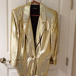 Gold Metallic Womens jacket